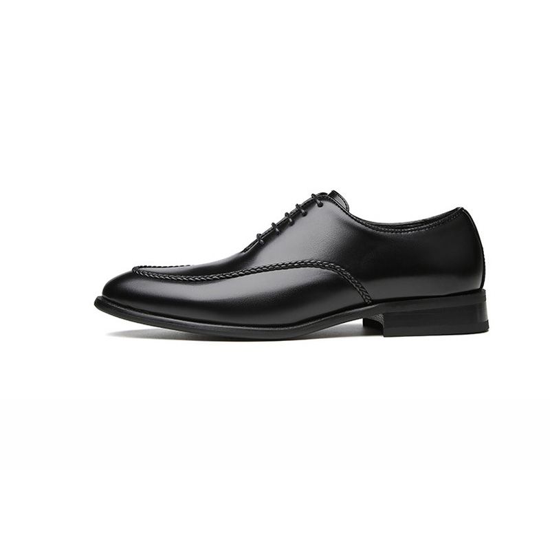 Formale Herrenschuhe Oxford Business Modern Retro Chiseled Toe - Schwarz