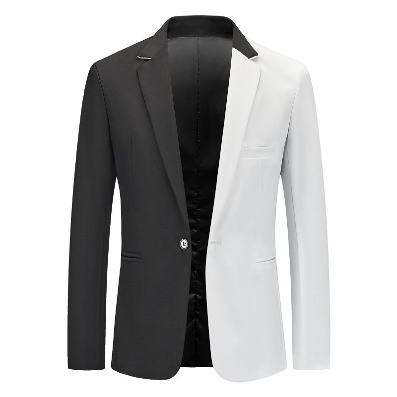 Herren-blazer Sportmantel Business Modern Elegant Farbblock Lässig Ein Knopf