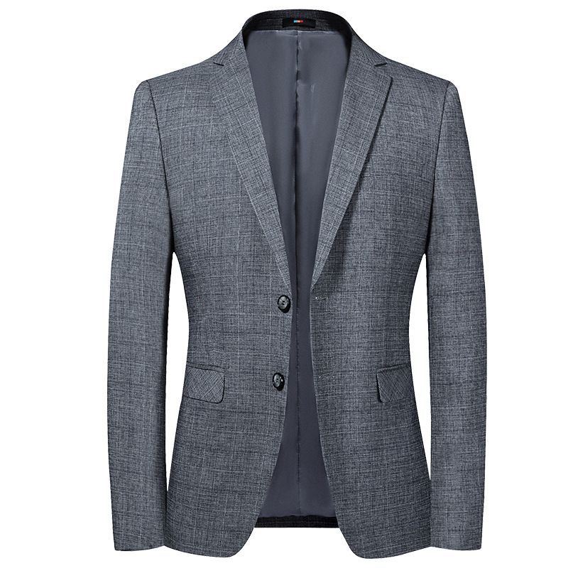 Herren-blazer Sportmantel Kariert Schmal Business Modern Zwei Knöpfe