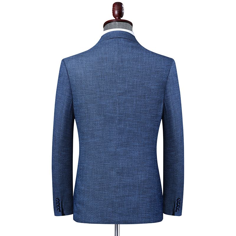 Herren-blazer Sportmantel Schmal Lässig Zwei Knöpfe - Blau