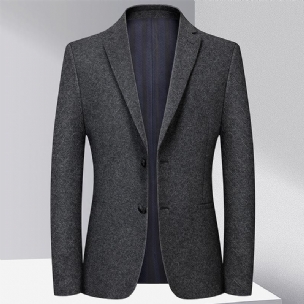 Herren-blazer Sportmantel Wolle Business Modern Schmal Zwei Knöpfe