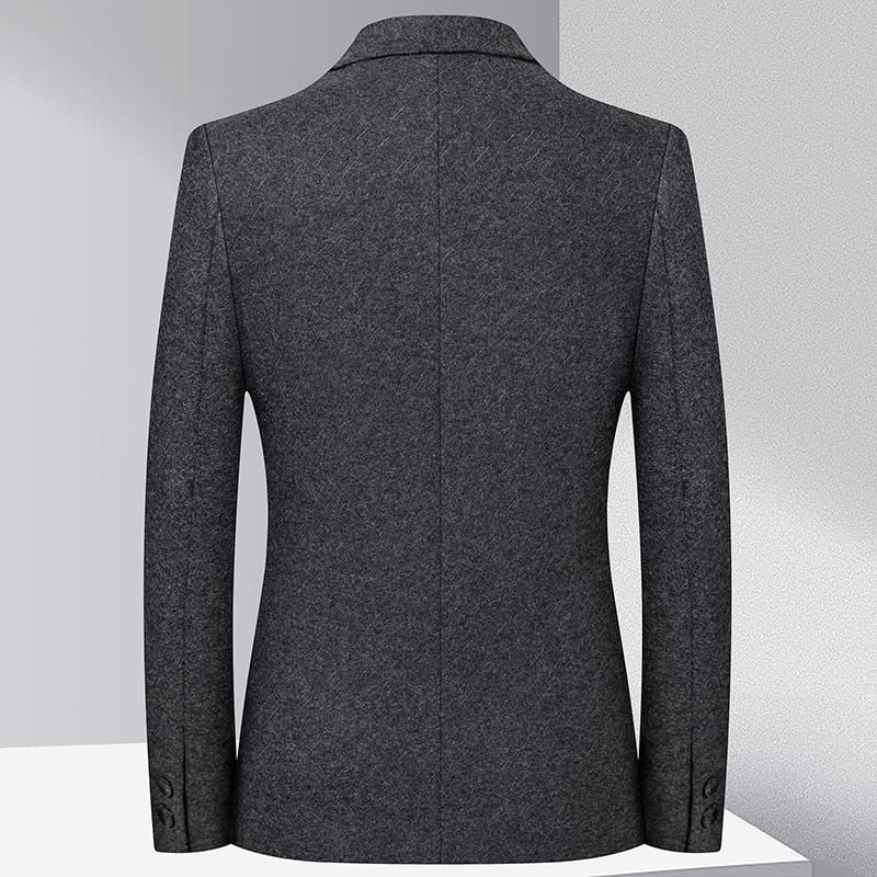 Herren-blazer Sportmantel Wolle Business Modern Schmal Zwei Knöpfe - Grau