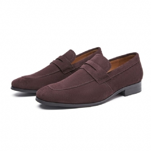 Herren-loafer Mokassin Nubuk-rindsleder Hufeisenabsatz